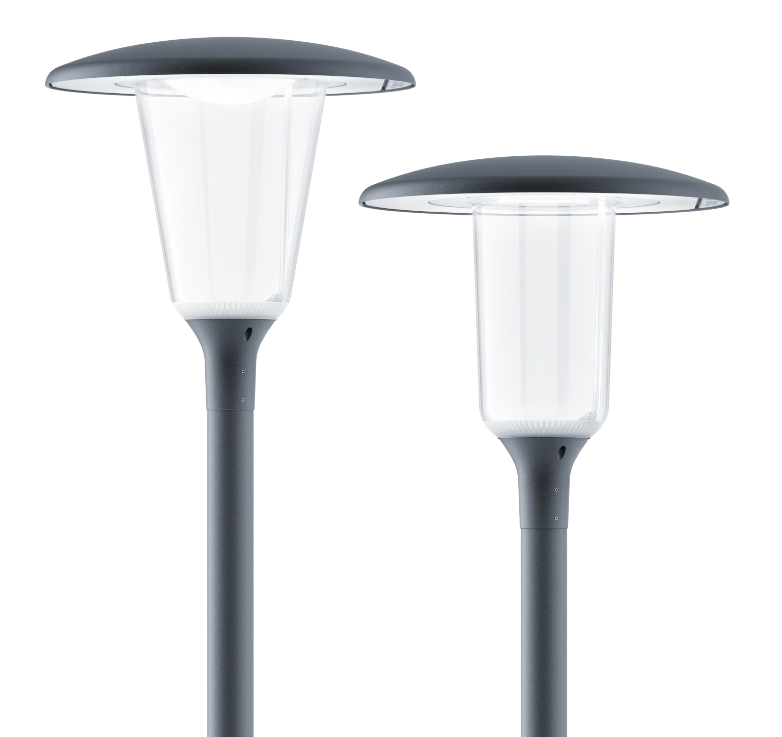 Dank des klassischen und zugleich modernen Designs eignet sich Aerie ideal zur Installation in verschiedensten Umgebungen. Die große Vielfalt an Formen und Oberflächen sorgt dafür, dass sich die Leuchte diversen Bedürfnissen mühelos anpasst. 