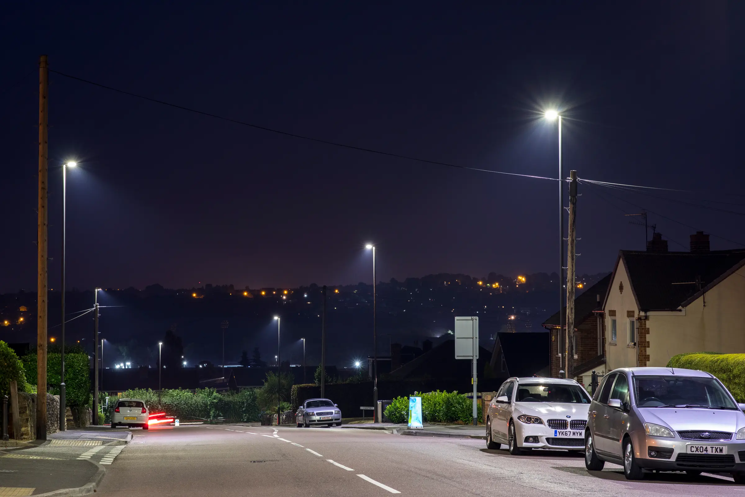 Aggiornamento dell'illuminazione stradale nel Derbyshire con Thorn