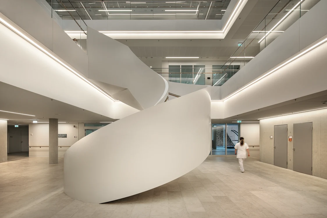 Shown in the best light, the Health Campus in Trauma Hospital Berlin, Germany