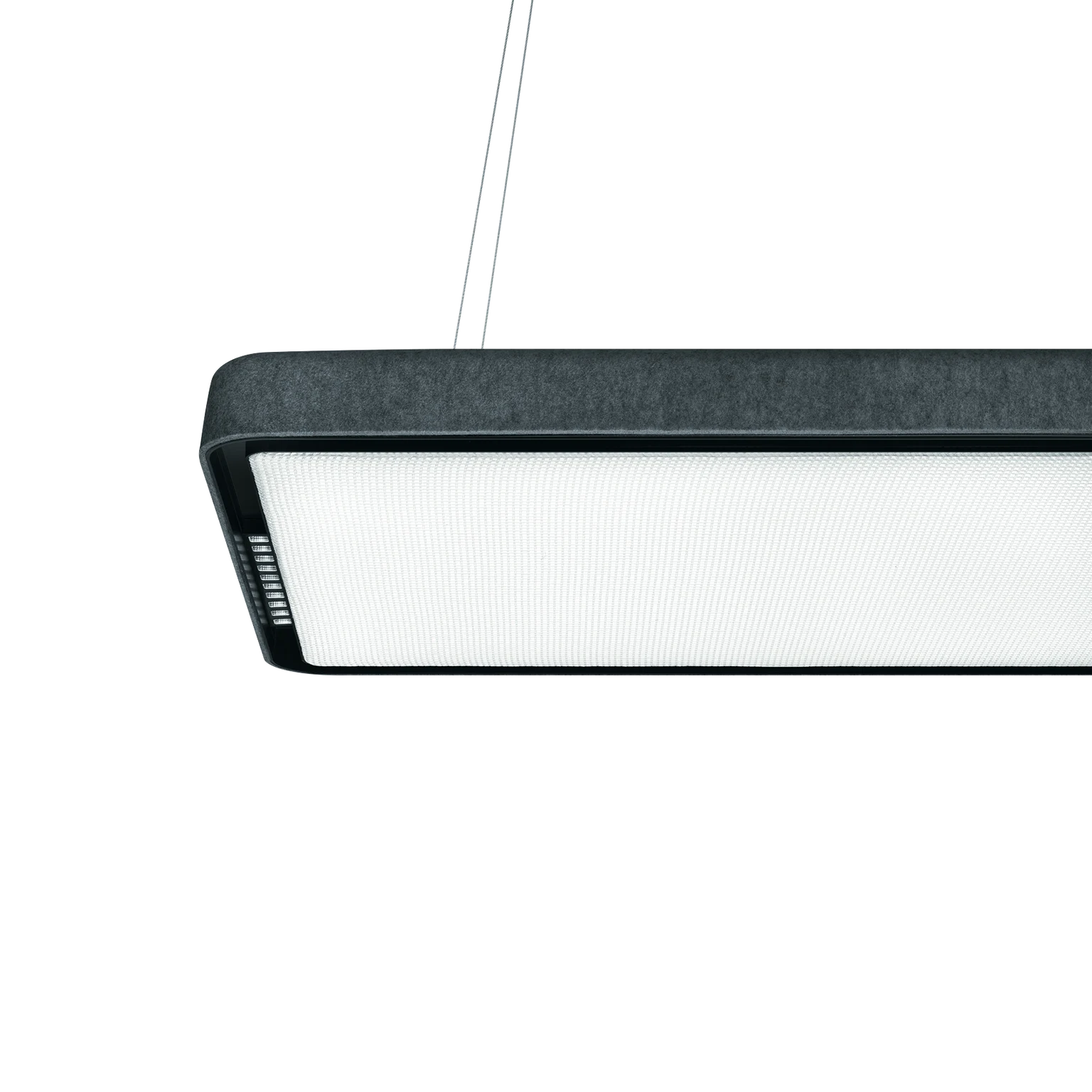  Akustik-Deckenleuchte mit schallabsorbierenden Platten, Zumtobel Licht für optimierte Akustik