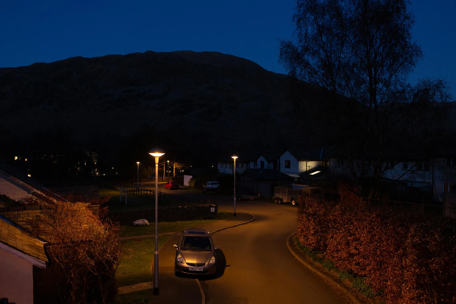 nachtelijke opname van Cumbria 