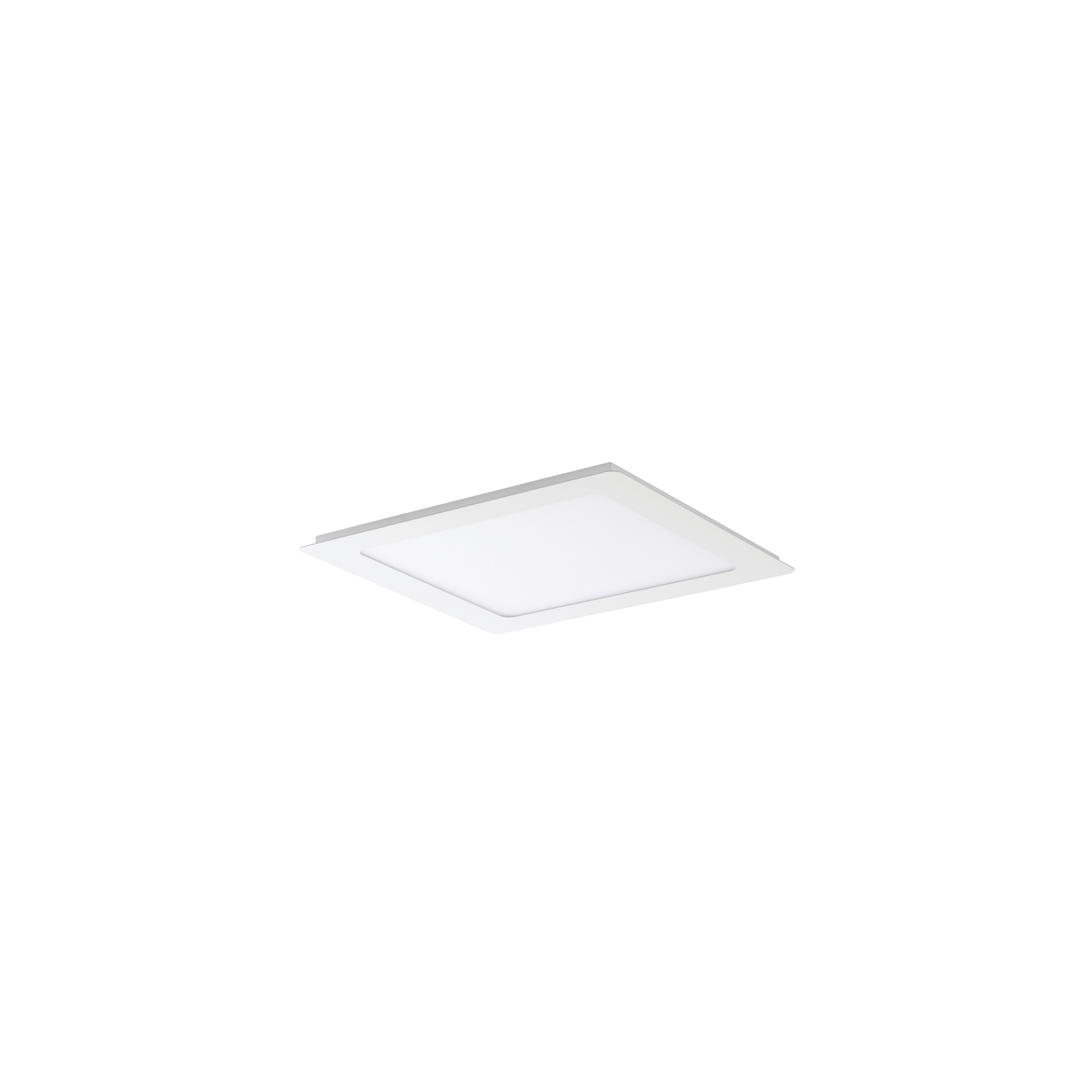 Een slanke, vierkante LED-paneellamp ontworpen voor montage in een verlaagd plafond. Levert gelijkmatige, energiezuinige verlichting voor moderne interieurs.