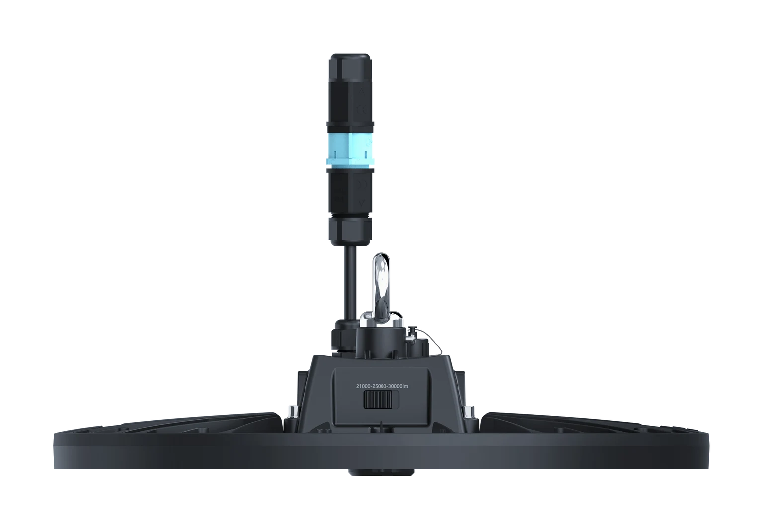 Eine Abbildung zeigt, wie die Lichtintensität auf Knopfdruck mit der Flex-Funktion von ThornEco verändert werden kann.