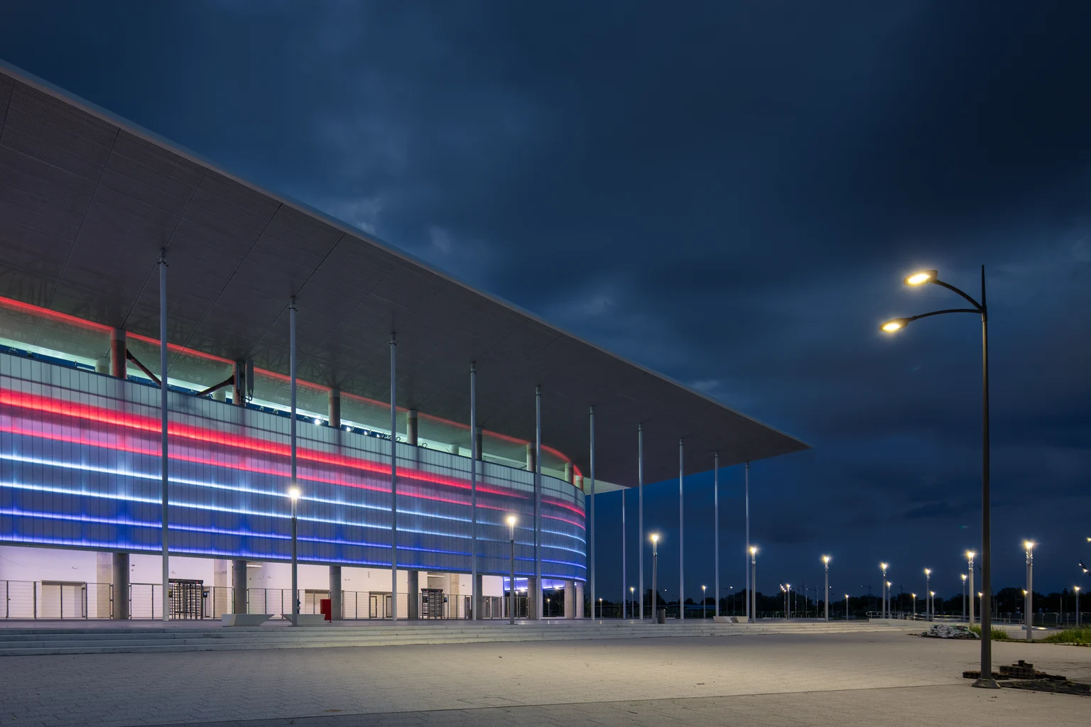 Beleuchtung des Parkplatzes des FC Osijek mit Thorn Lighting