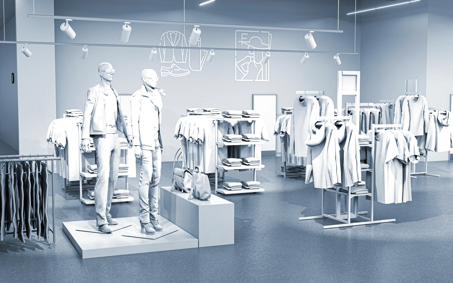 Graffiti-Strahler für den Einzelhandel von Thorn Lighting