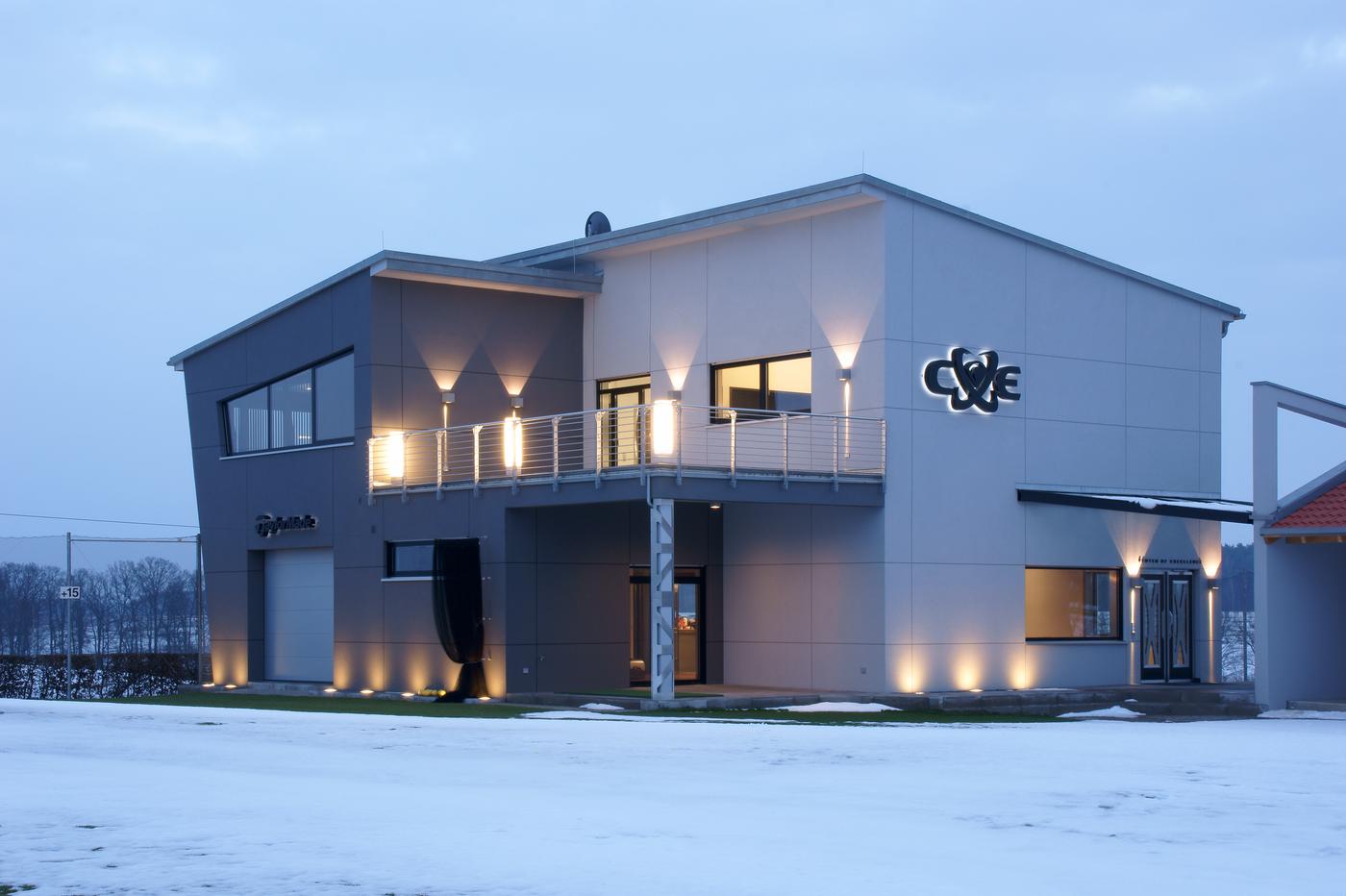 Axyl Gild wall luminaires for building surrounds