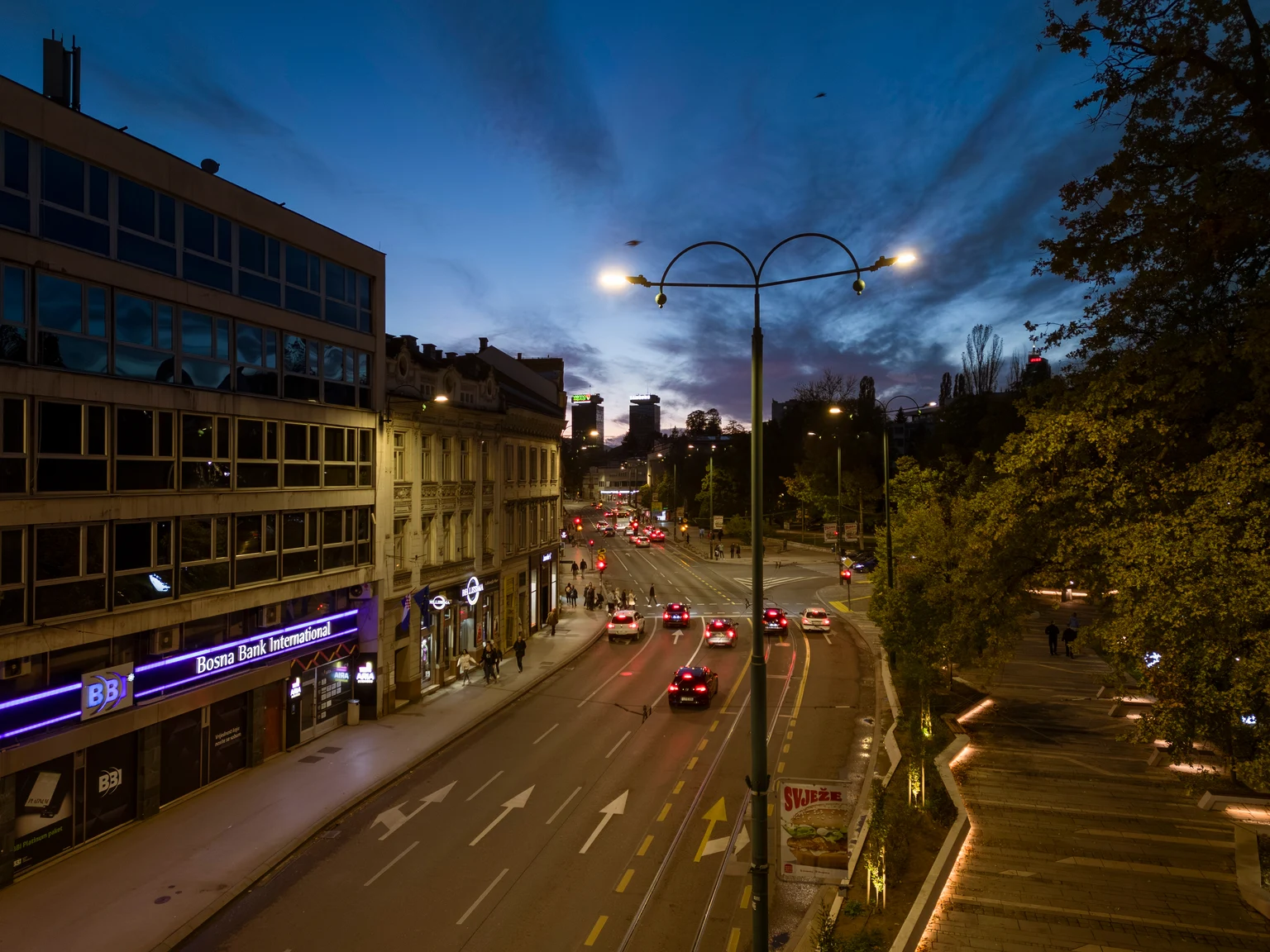 Éclairage routier Isaro Pro à Sarajevo