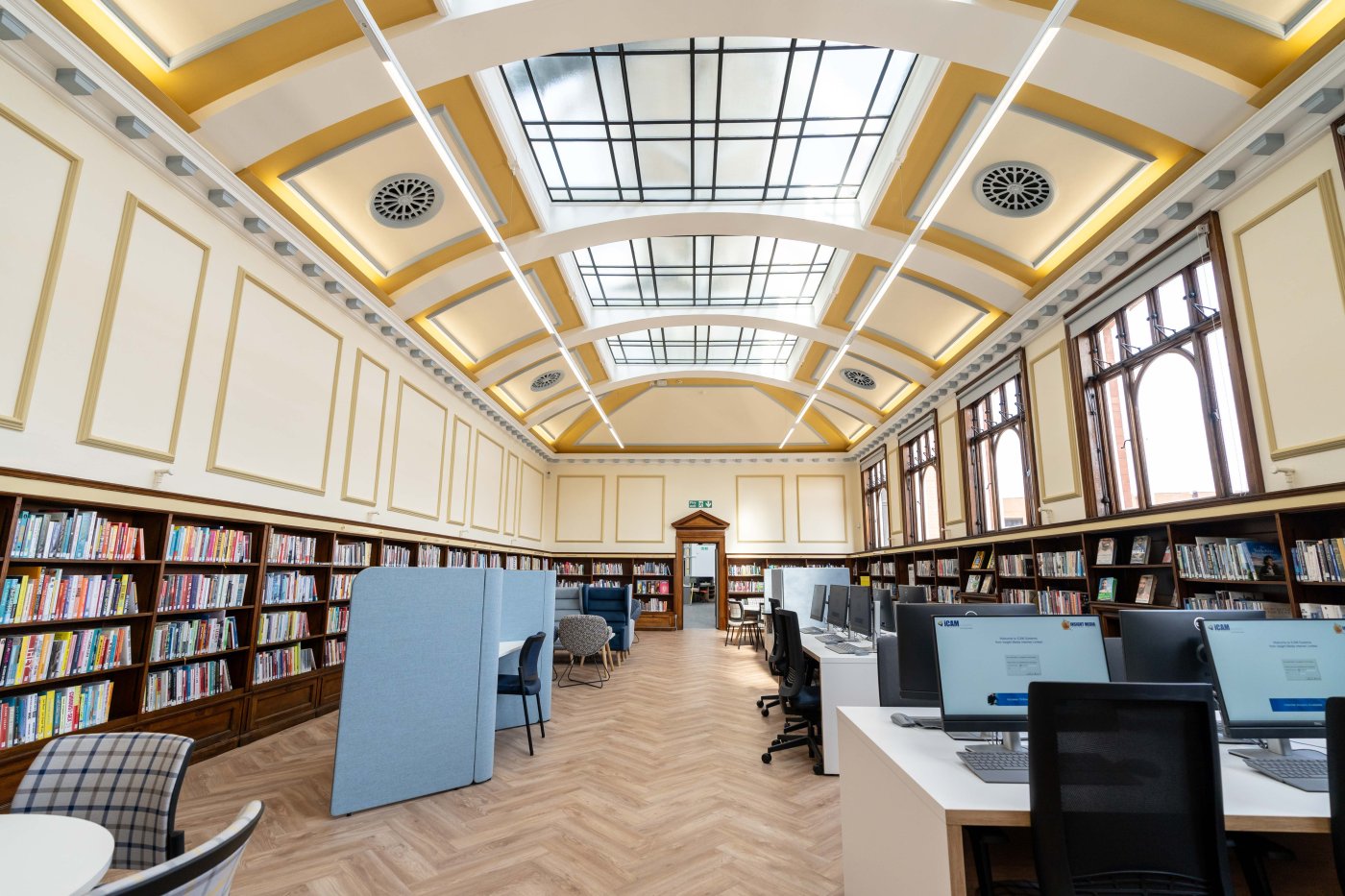 Modern lighting concept for Darlington Library