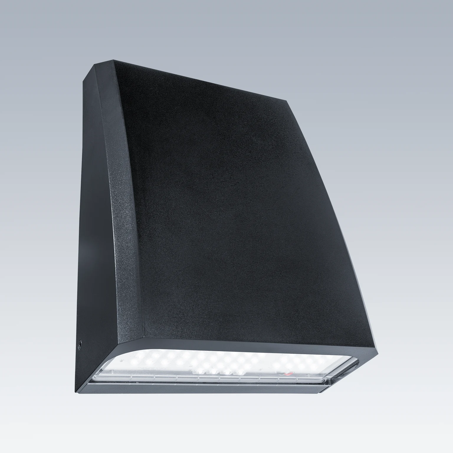 Vue de face du luminaire de façade Toby