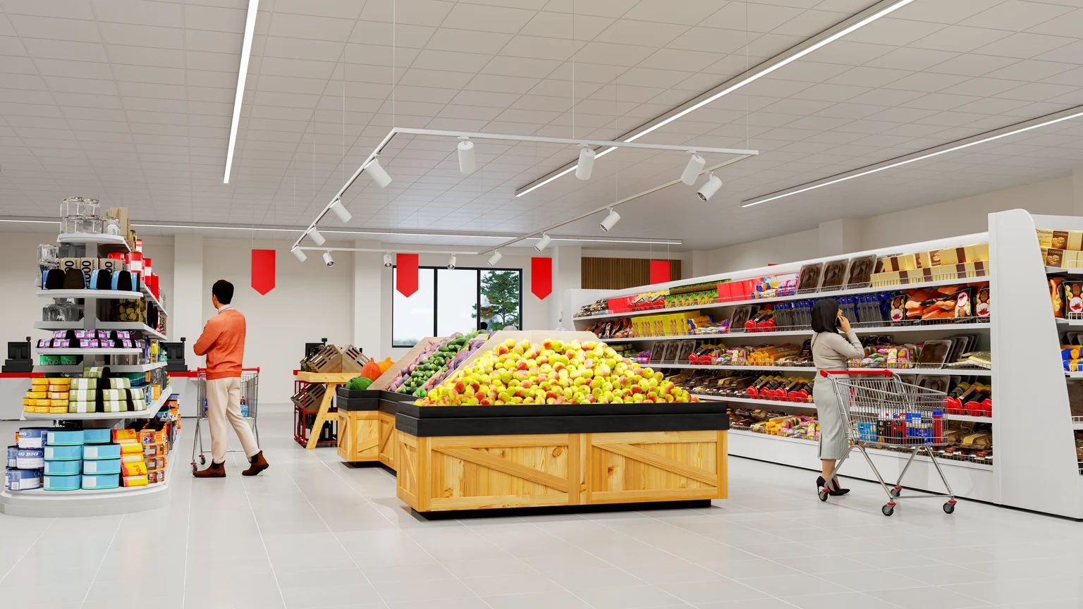 Supermarktbeleuchtung