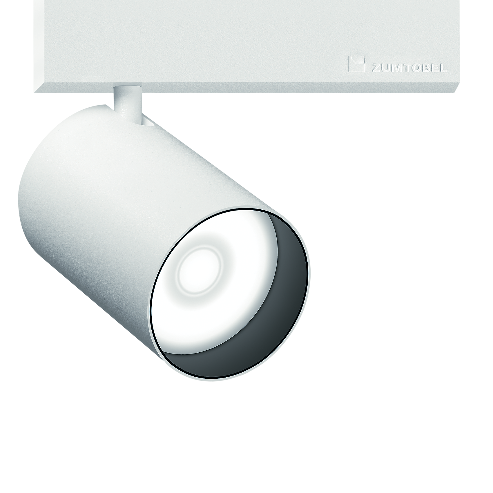 Der verstellbare Deckenstrahler erzeugt ein fokussiertes, helles Licht. Die Lichtverteilung ist gezielt und eignet sich ideal zur Akzentbeleuchtung.