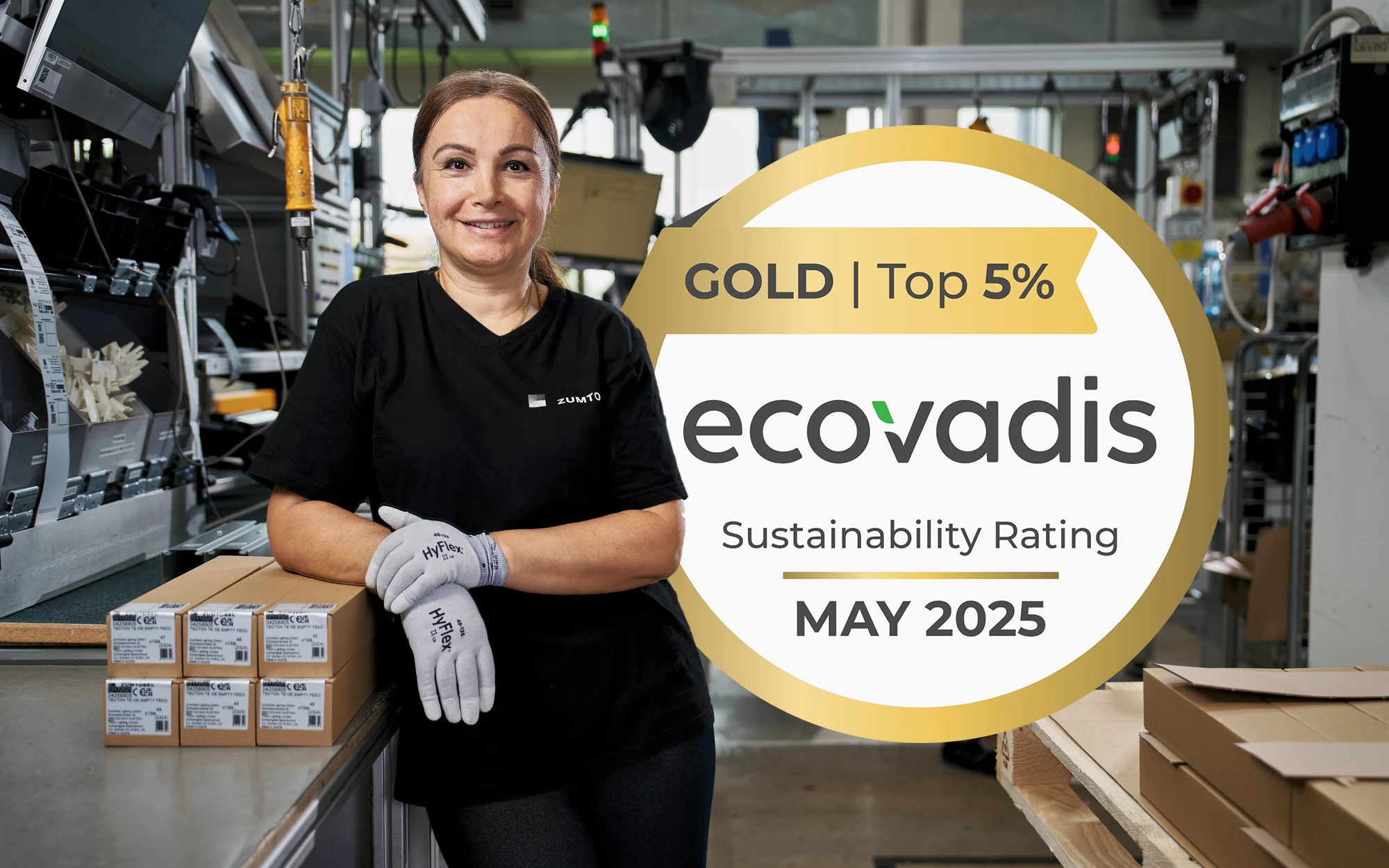 Vierde EcoVadis Gold bevestigt de duurzaamheidsresultaten van de Zumtobel Group