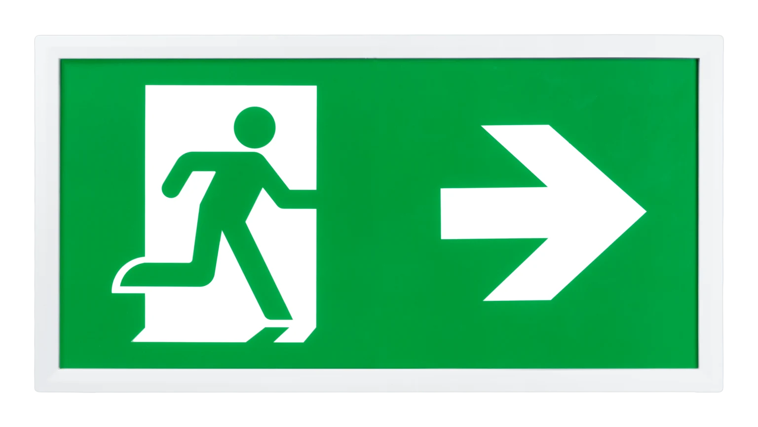 Front view of Kira Exit Sign 
