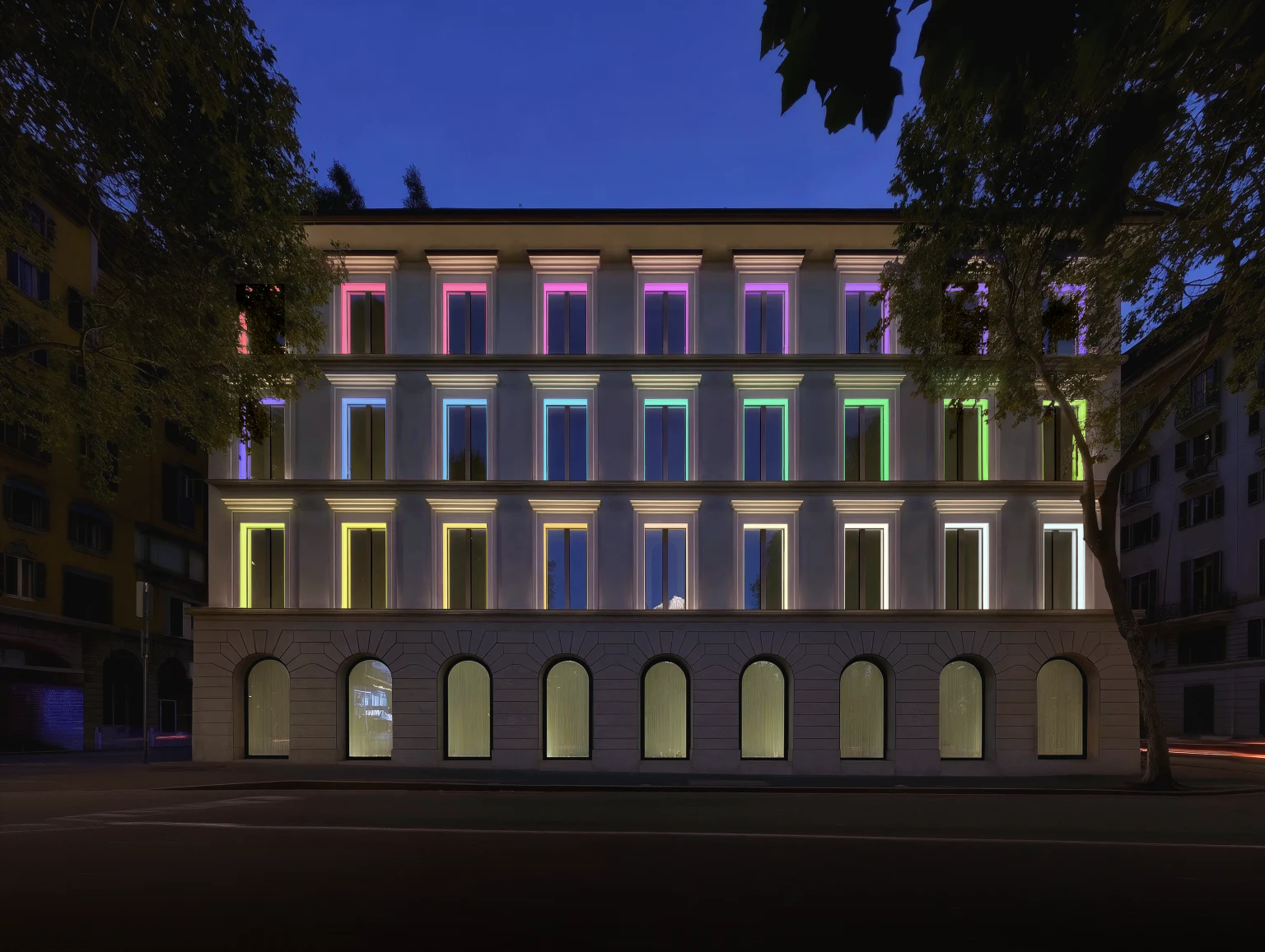 Axyl Etch, illuminazione per finestre RGBW Variante