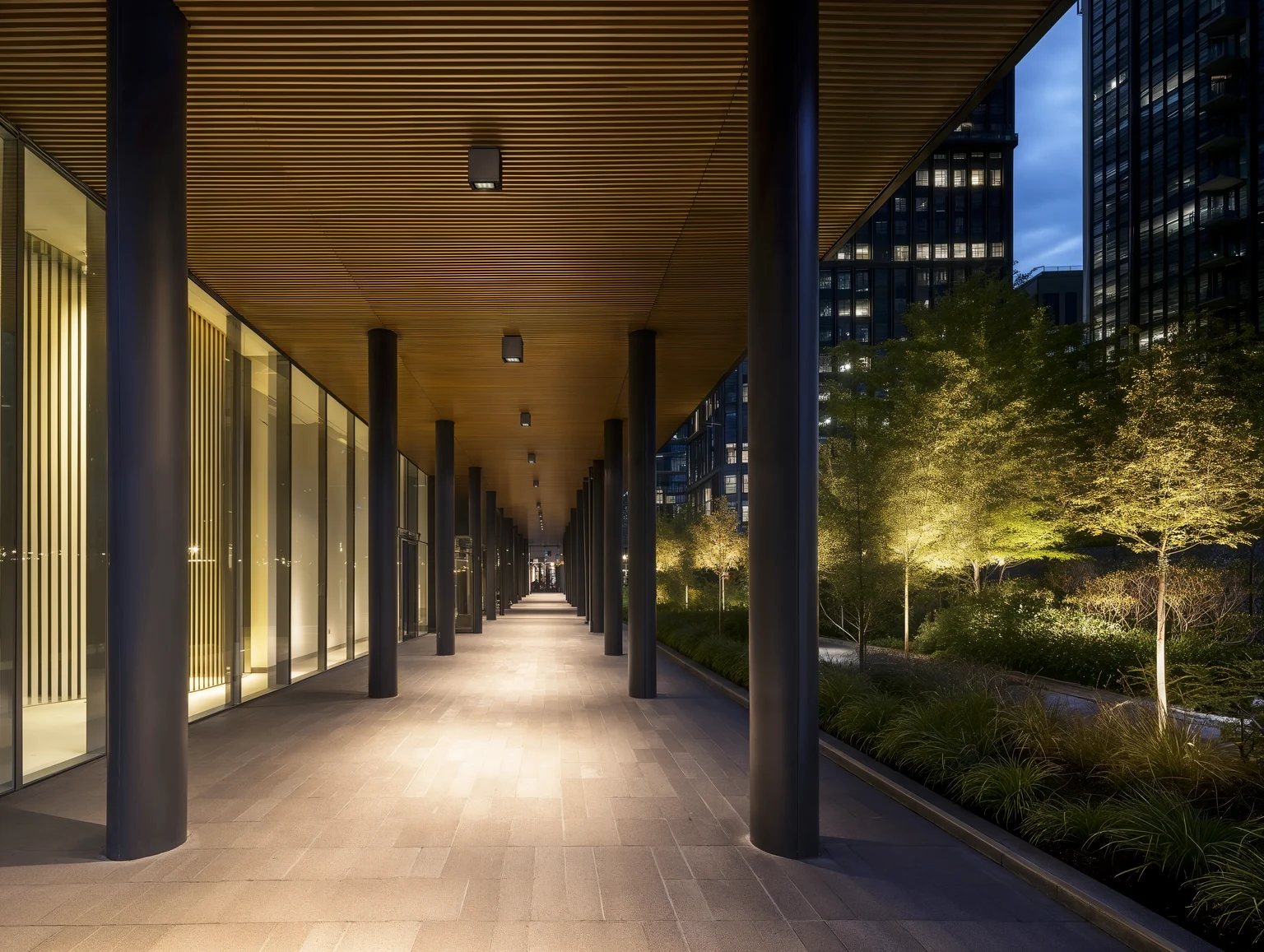 Immagine a volo d'uccello dell'apparecchio di illuminazione carrabile Axyl Opera interrato