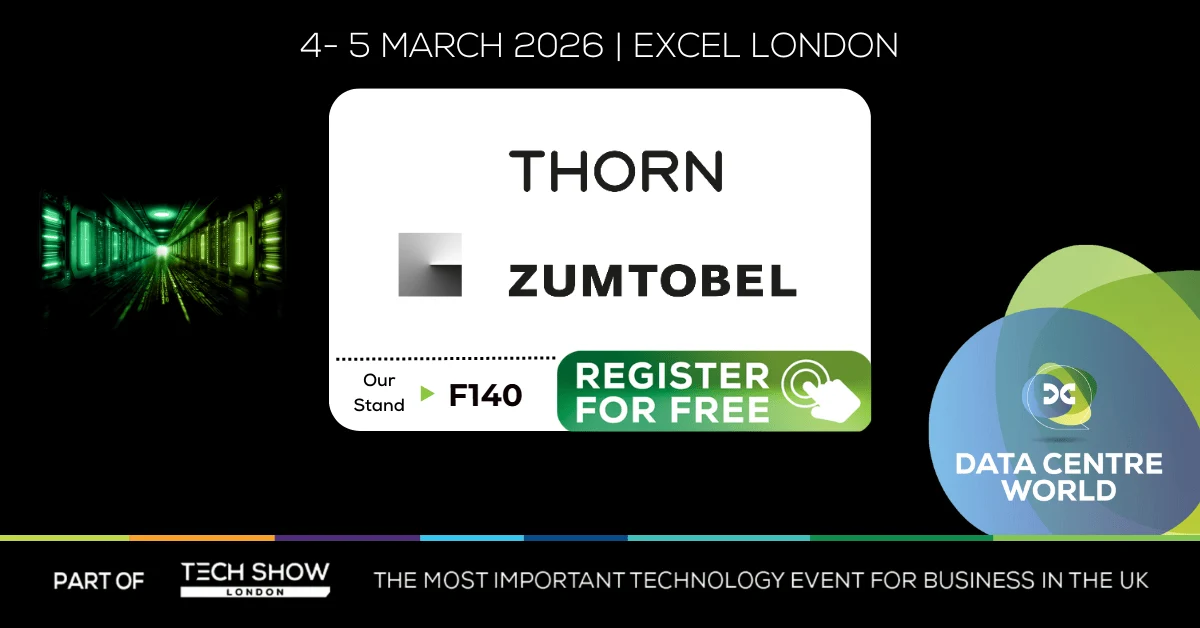 Thorn and Zumtobel at Data Centre World 2026: a practical blueprint for efficient, resilient lighting