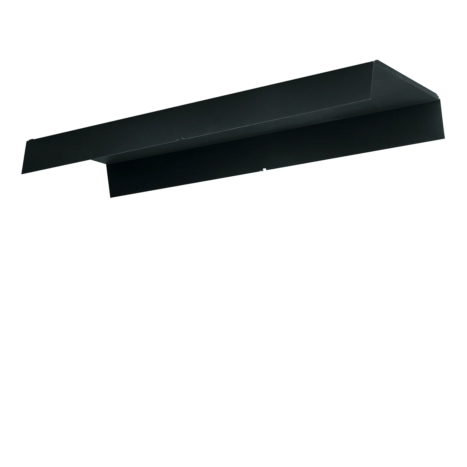 Black glare shield accessory for smart lighting installations by Zumtobel