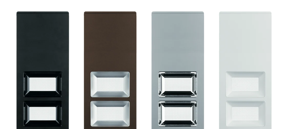 Das CLARIS Beleuchtungssystem in verschiedenen Farbvarianten.