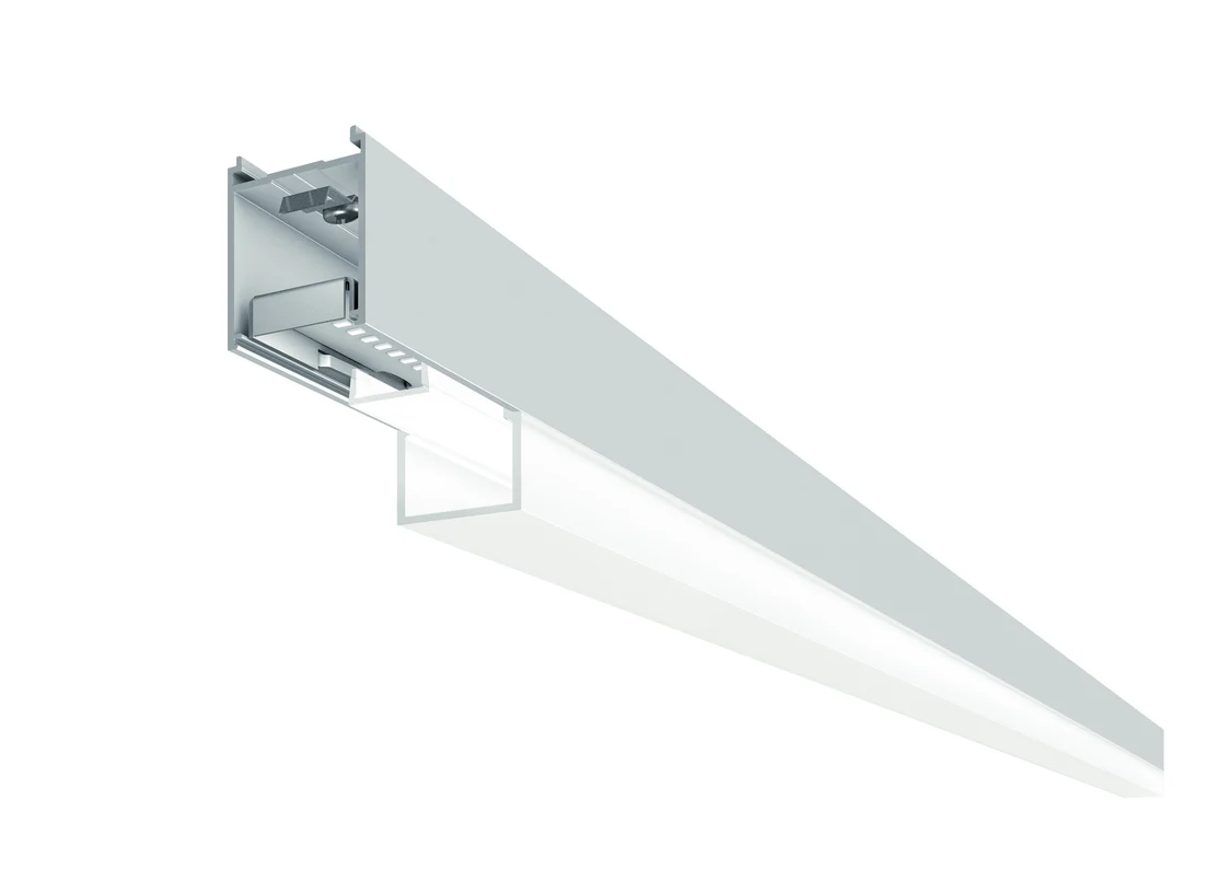 The LINARIA LED luminaire features a sleek, minimalist design and ensures uniform, glare-free lighting in modern interiors.