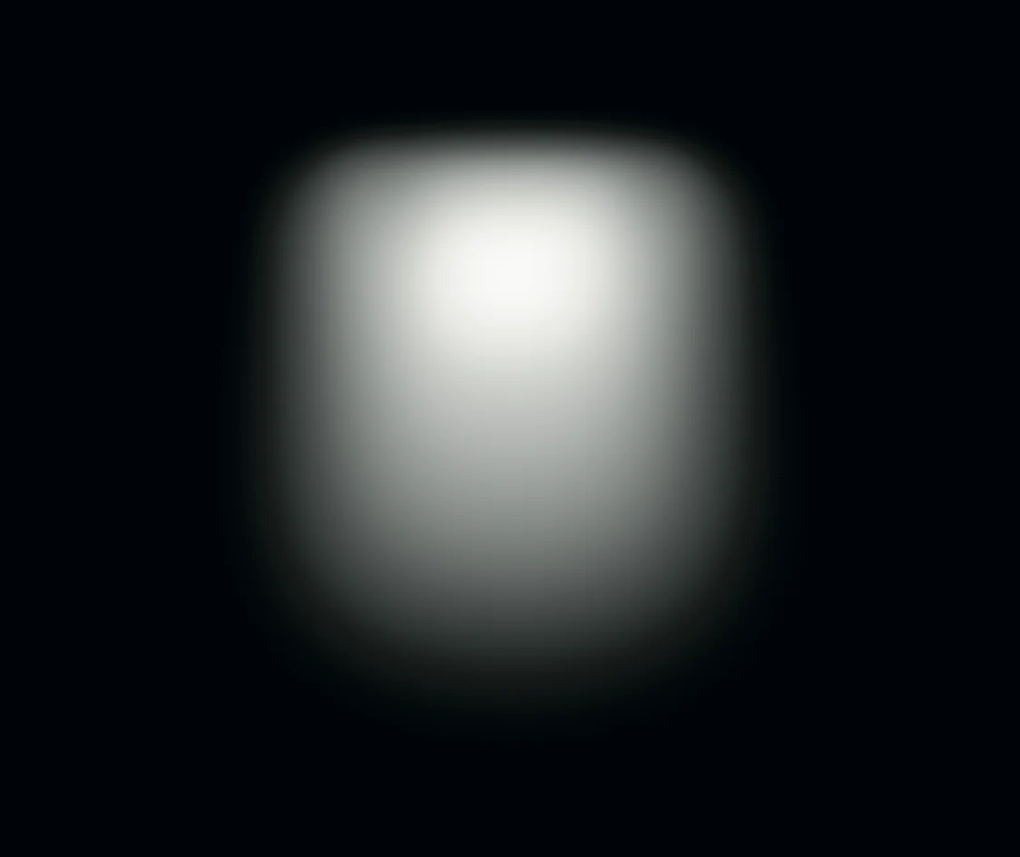 Il sistema di illuminazione INTRO LC illumina un bar con un soffitto nero e decorazioni murali azzurro brillante con motivi spaziali.