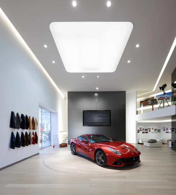 Ferrari Maranello showroom in Italy
