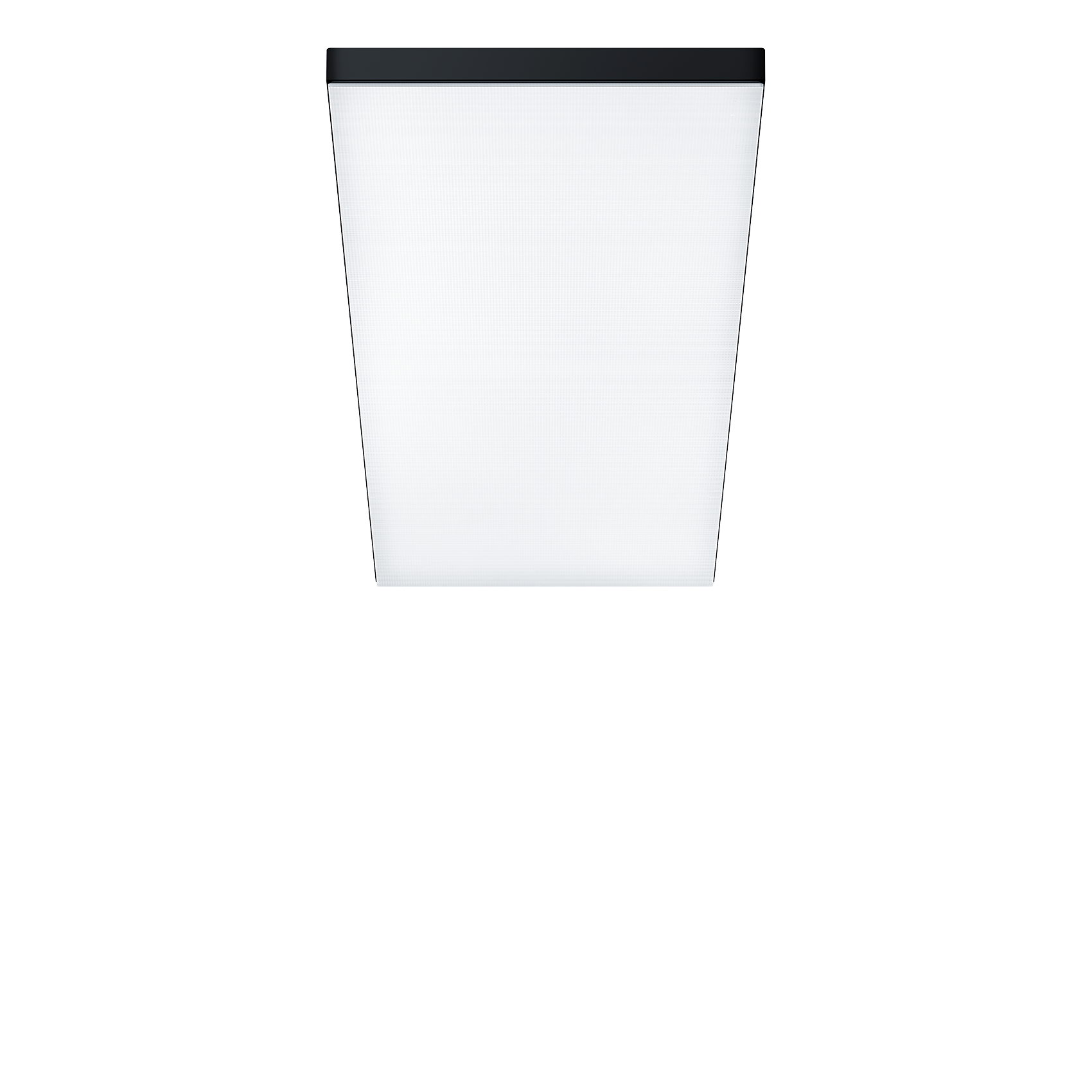 Plafonnier LED carré avec surface lumineuse homogène pour un éclairage uniforme des espaces. Idéal pour les bureaux, couloirs et zones communes.