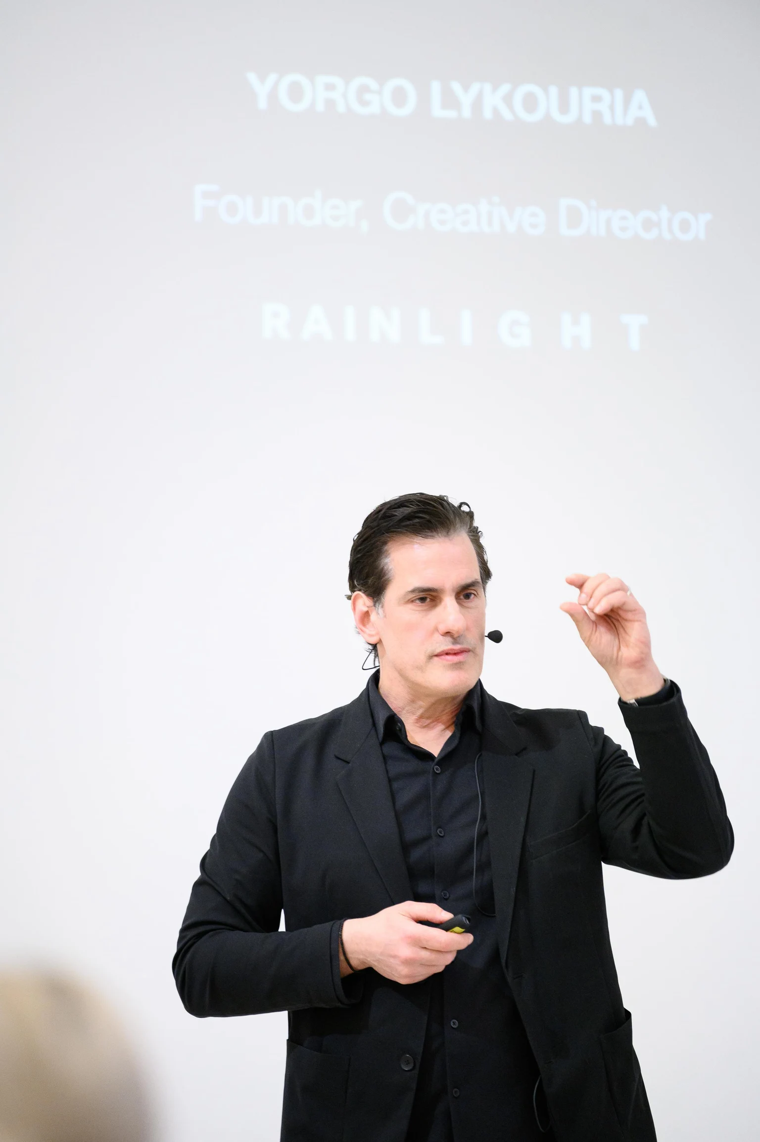 Yorgo Lykouria, designer (intervention sur scène)