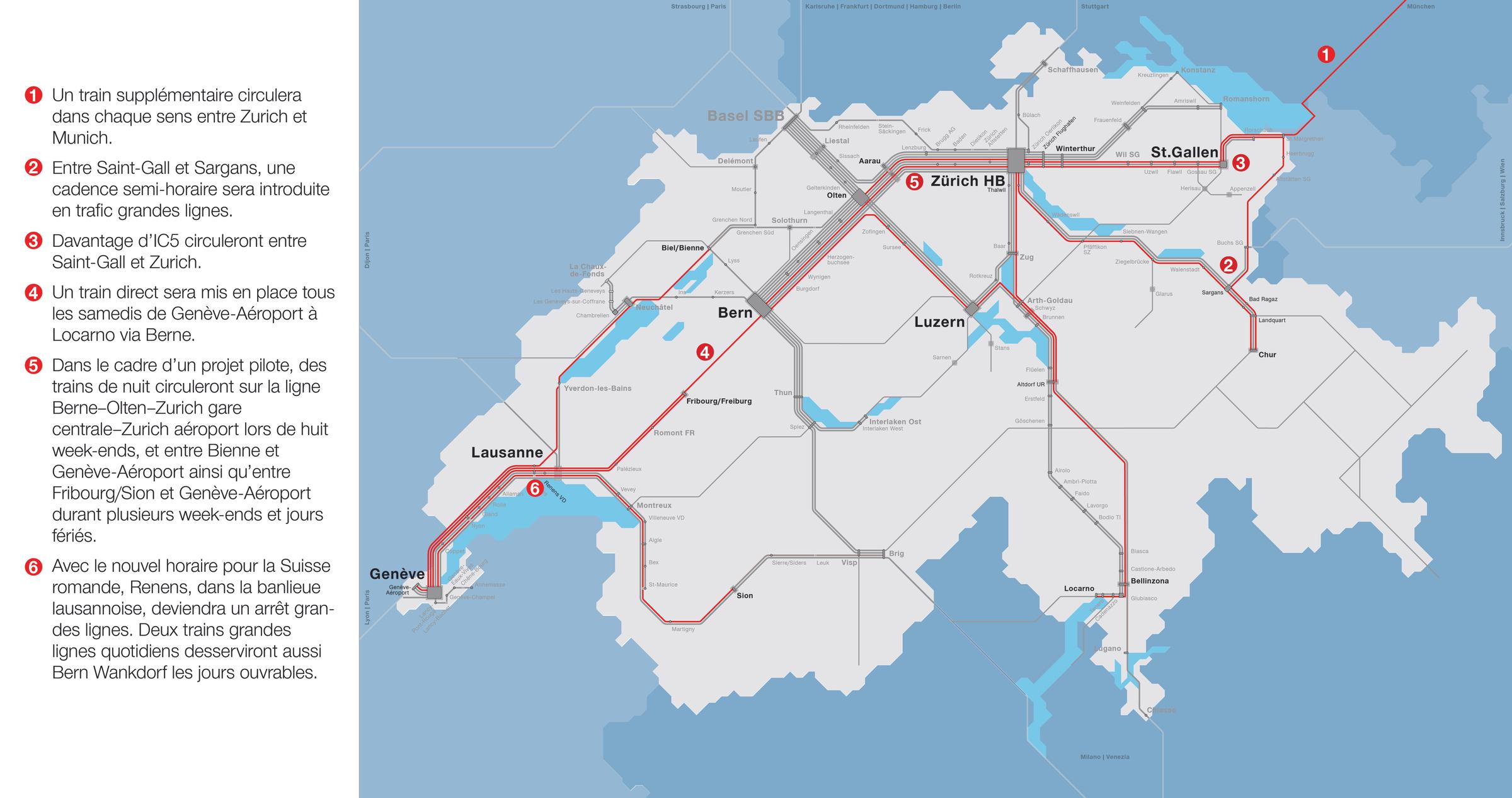 Horaire 2025 plus de trains CFF News