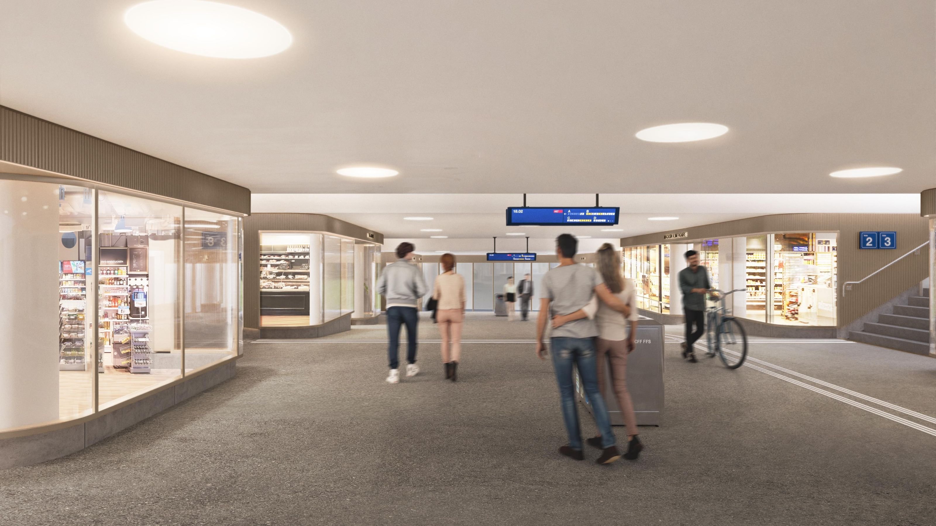 Am Bahnhof Fribourg/Freiburg beginnt die Modernisierung der Unterführung Ost