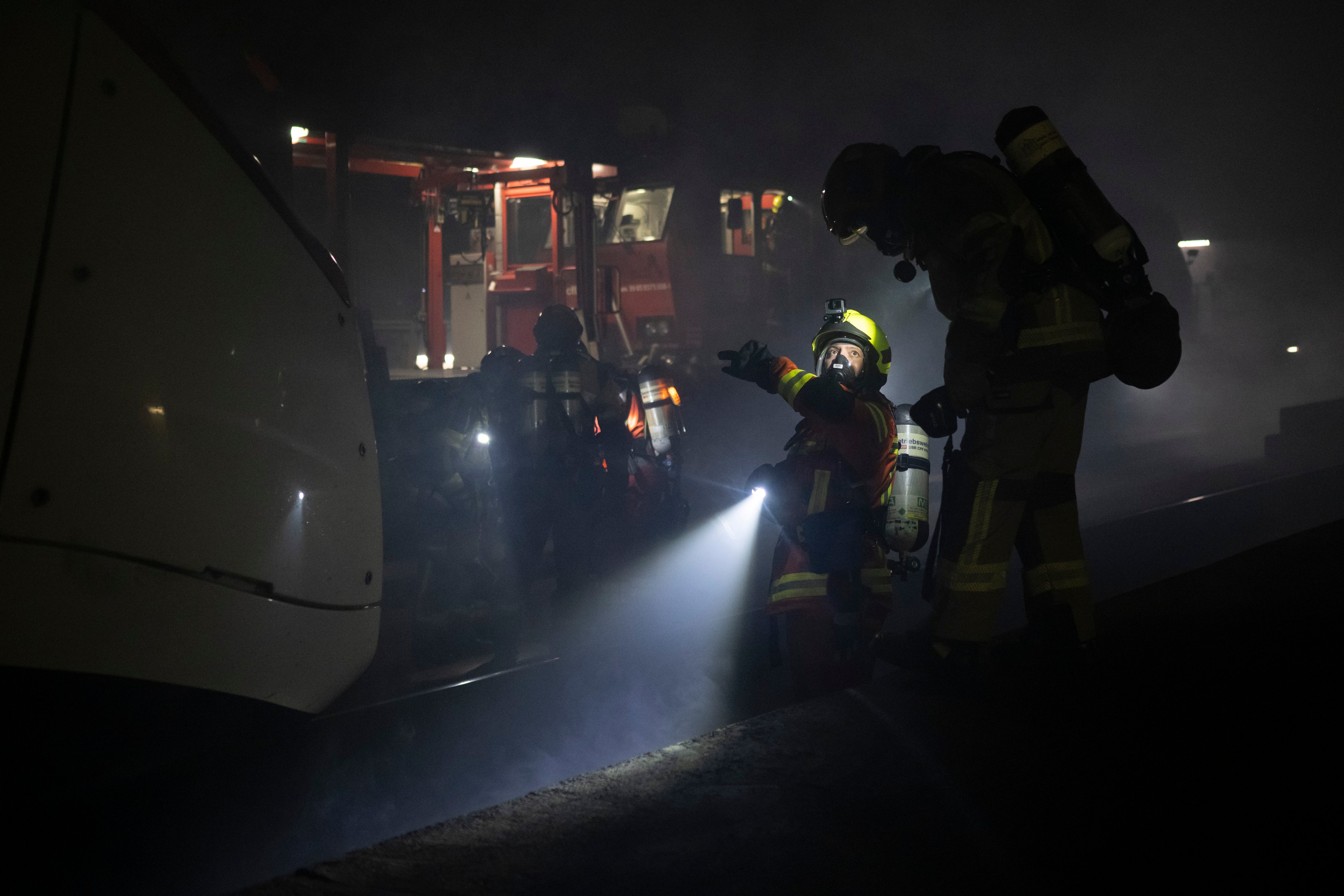 Un exercice de sécurité CEVA25 réalisé dans les tunnels du Léman Express