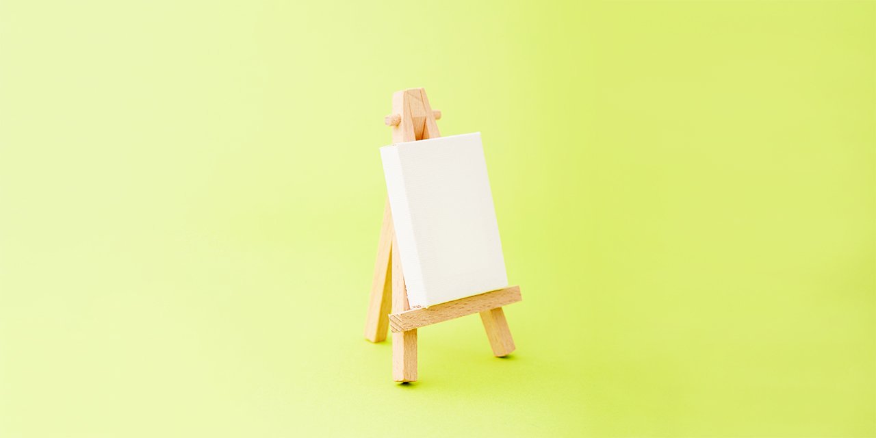 A pocket calculator on a green background