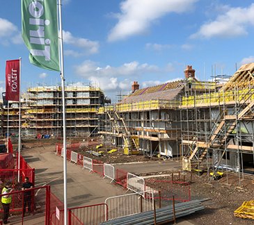 New homes under construction