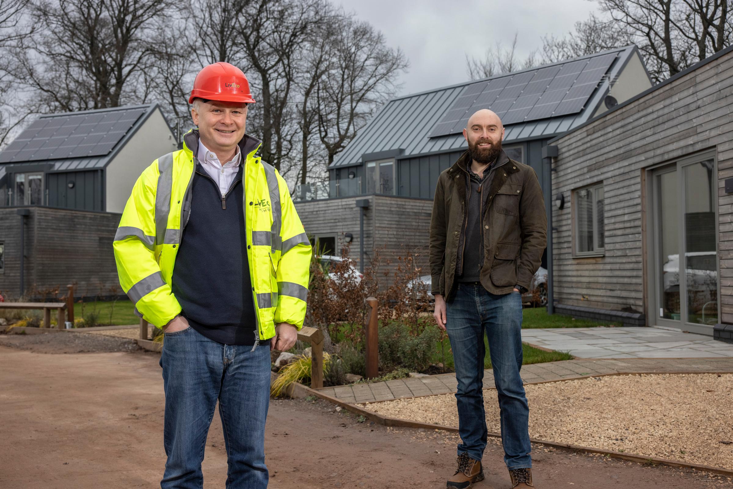 Chad Griffiths Senior Portfolio Manager at Principality Commercial pictured at the eco-village project