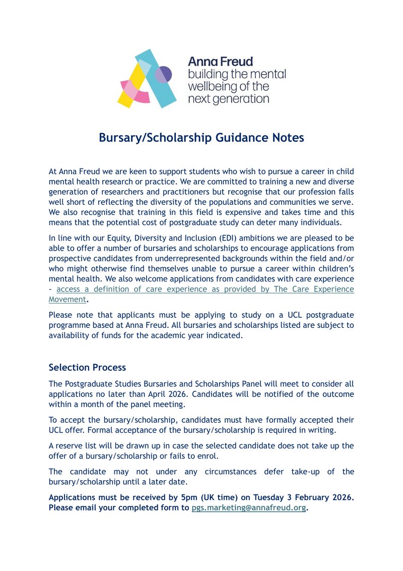 Guidance notes for scholarships 26-27