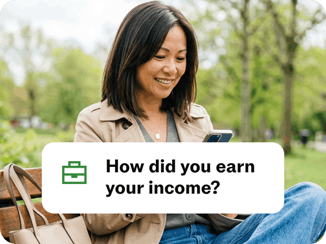 Answer a few simple questions to file your tax returns onlilne easily and accurately