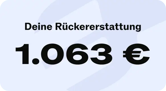 Rückerstattung 1.095€