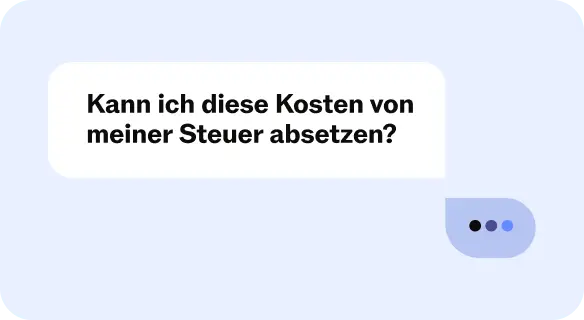 Frage im Taxfix Experten-Service Chat