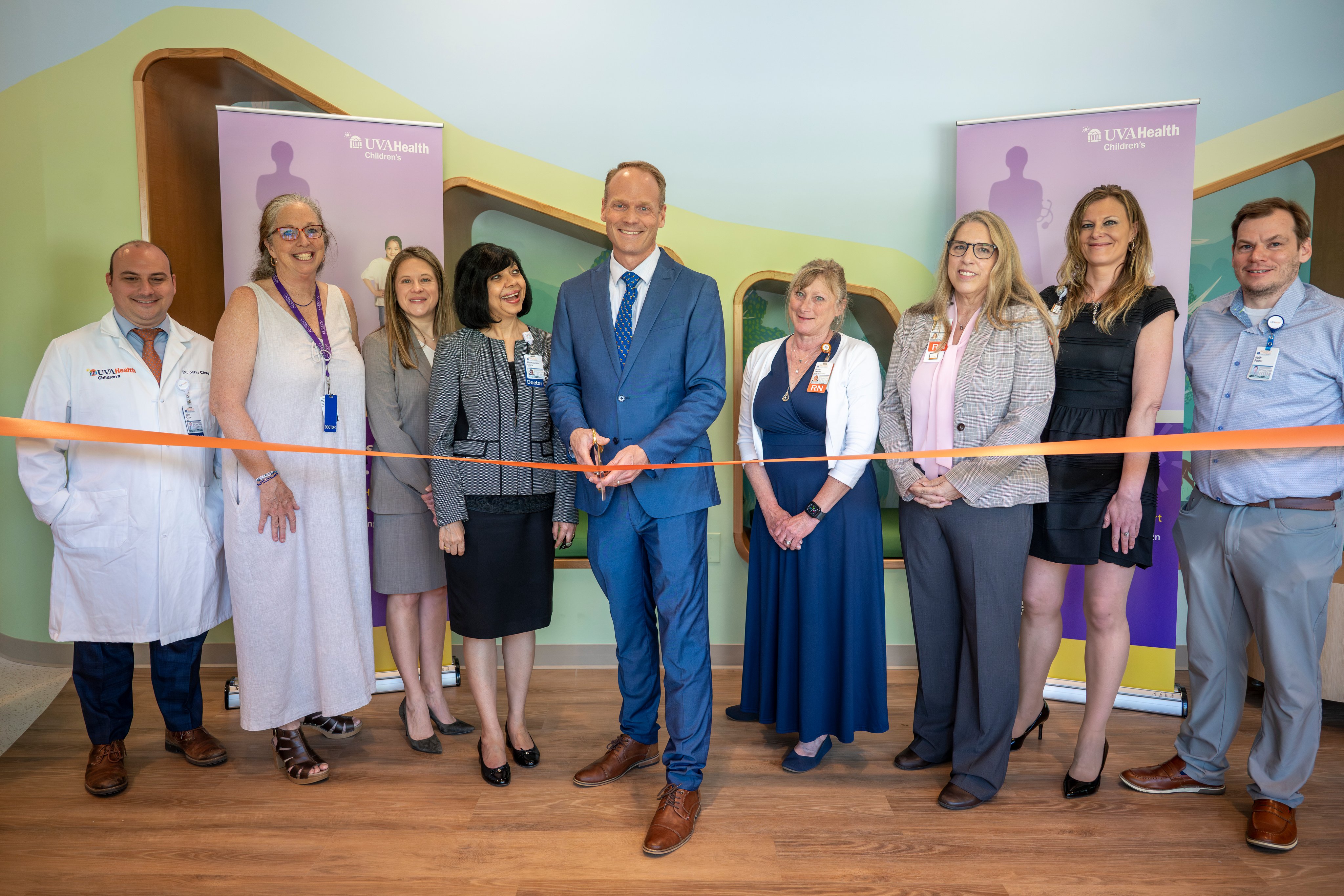 Ribbon-cutting portrait.