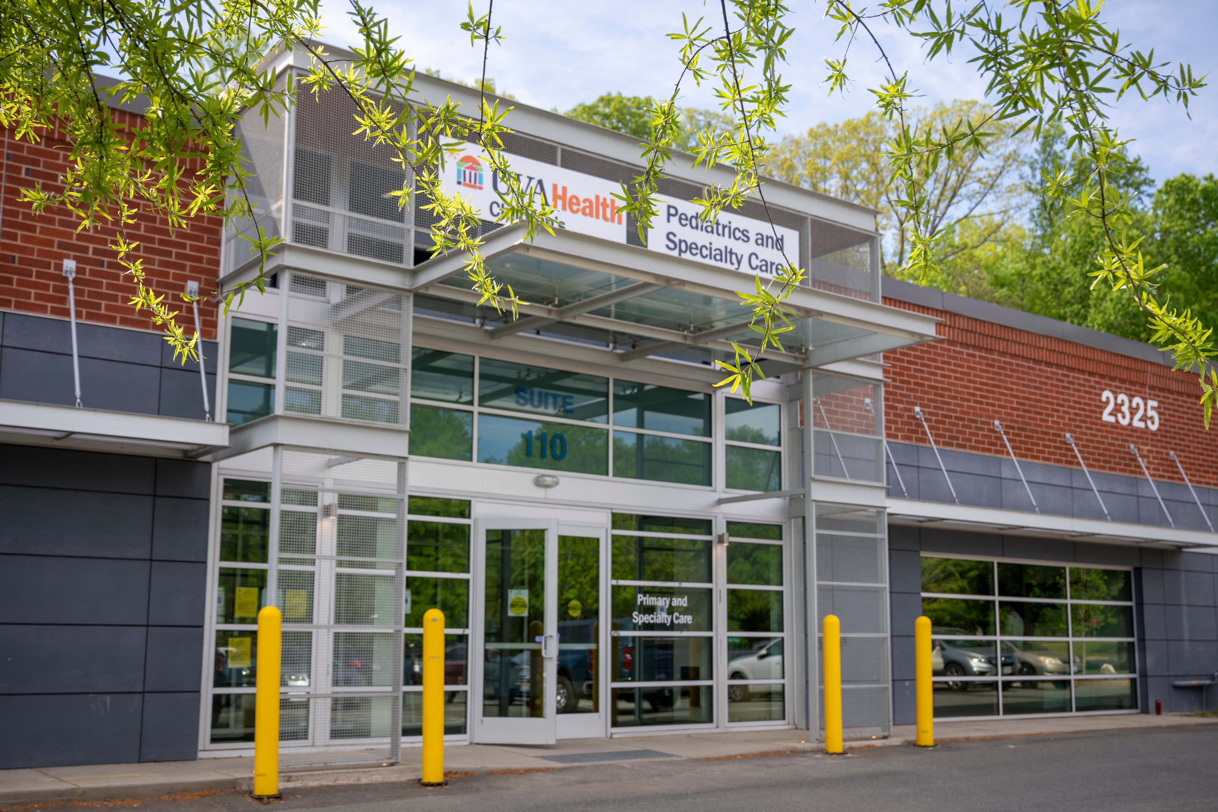 Picture of new building shows the pediatric facility in Charlottesville 