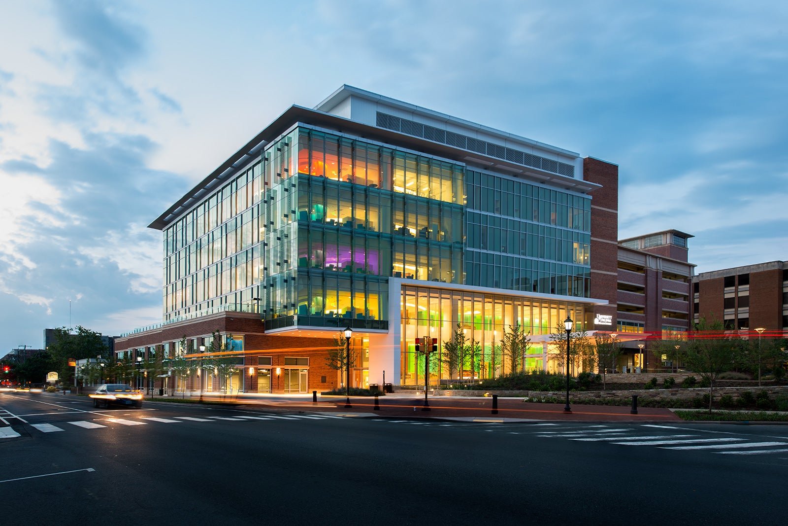Photo of the Battle Building at UVA Health's Children's. 