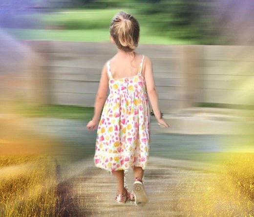 Illustration of small girl