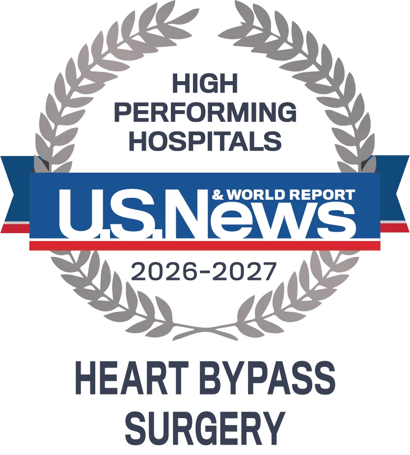 U.S. News Heart Bypass Surgery High Performing badge