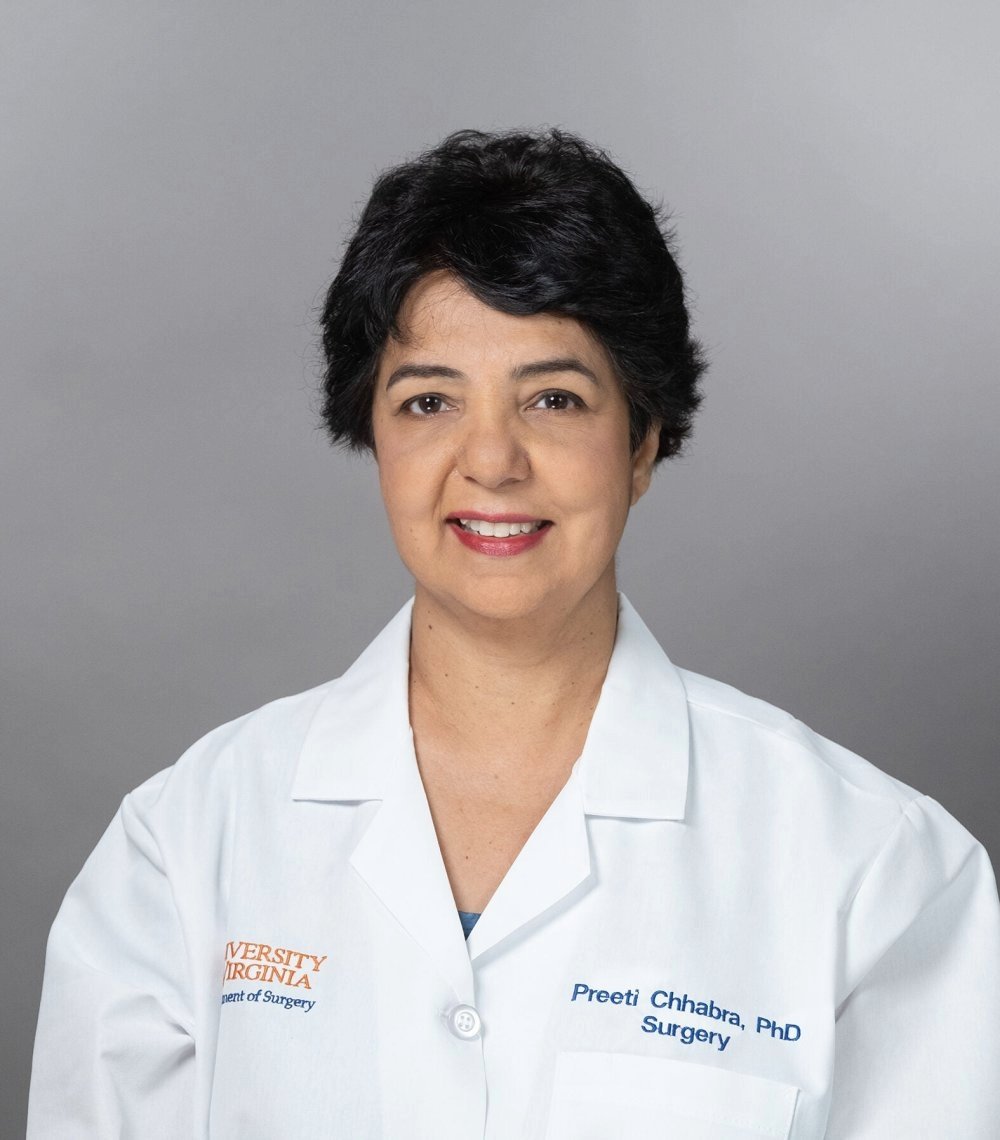 Preeti Chhabra, PhD Research Assistant Professor of Surgery