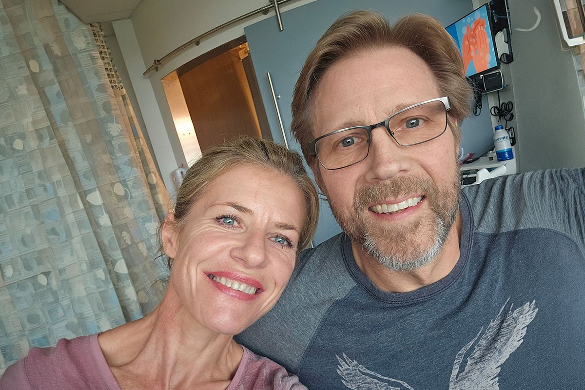 Erik Page and his wife Violetta