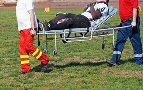 Damar Hamlin taken off the field in a stretcher