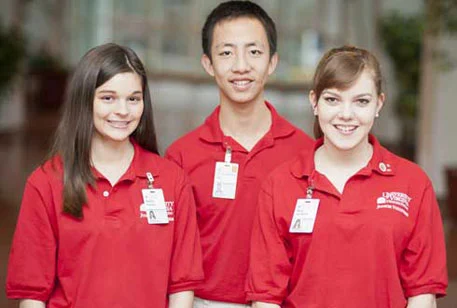 Three Junior Volunteers