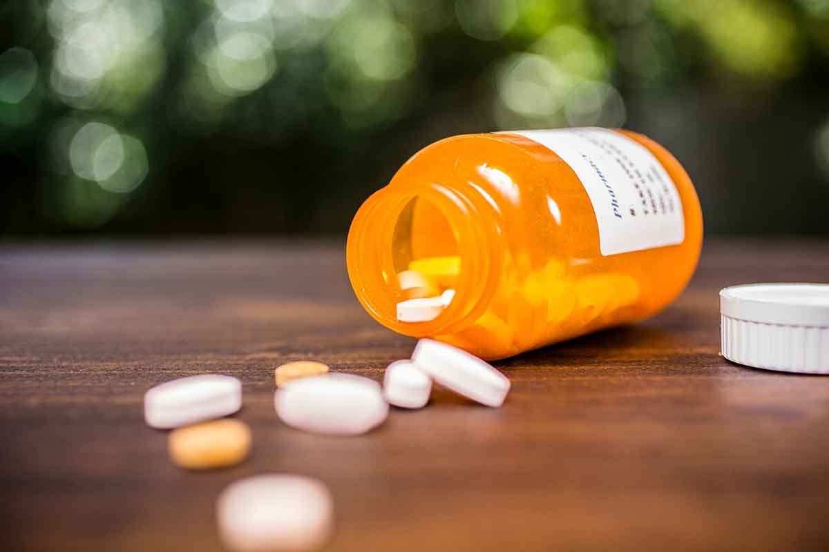 A bottle of medication