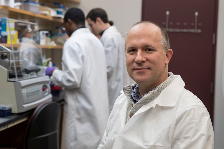 Jason Papin in his lab