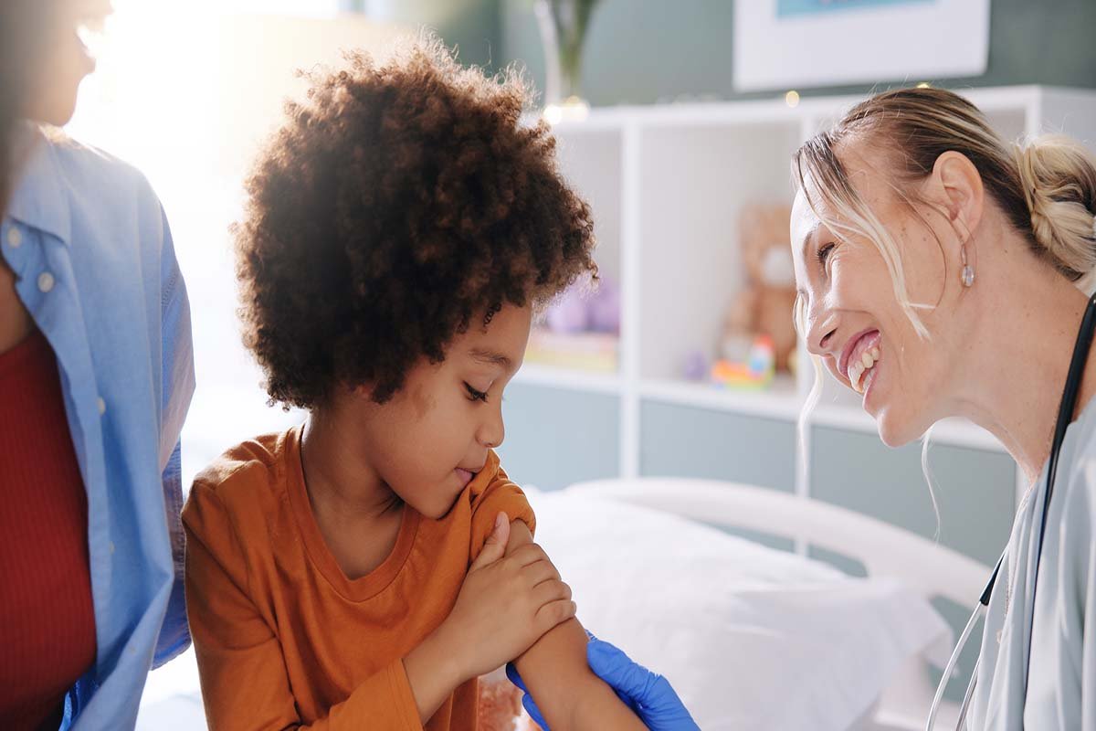 patient after receiving flu vaccine