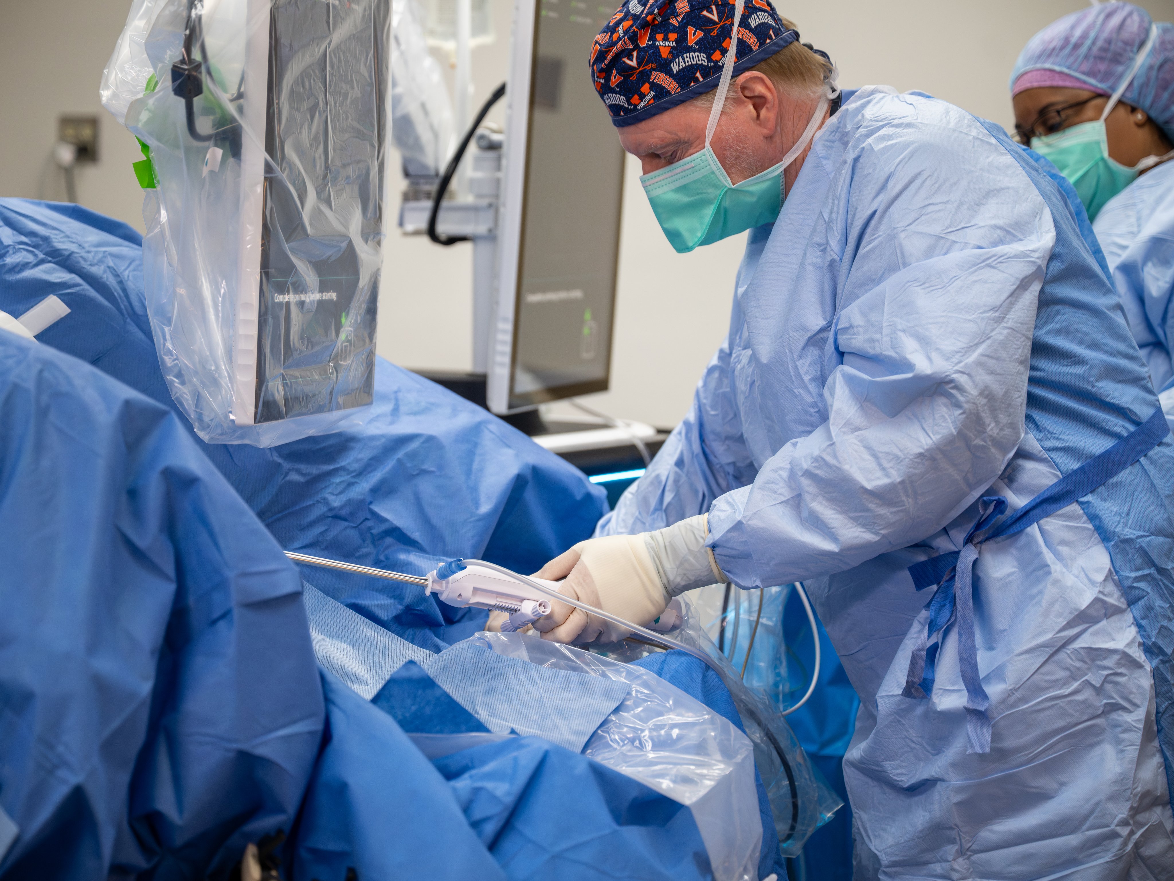 Dr. Eure in the operating room